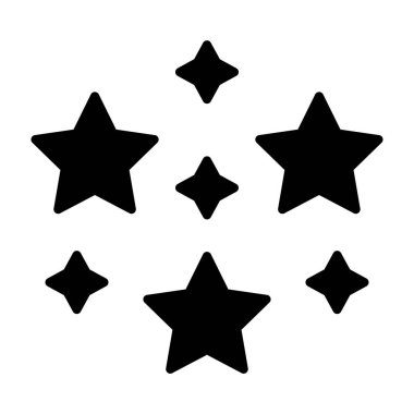 Yıldızlar. Web simgesi basit tasarım