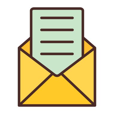 zarf simgesi vektör illüstrasyonu