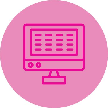 izleyici ikon vektör illüstrasyonu