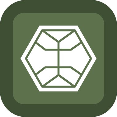 Karmaşık Geometri Web simgesi, vektör illüstrasyonu