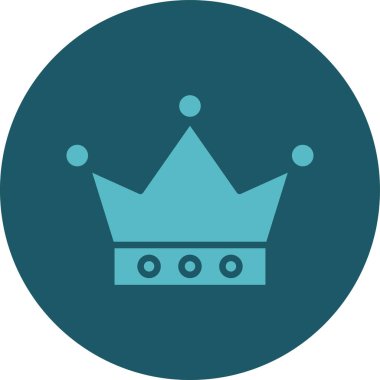 Taç. Web simgesi basit illüstrasyon