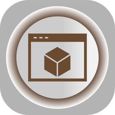 Modern simgenin vektör illüstrasyon tasarımı