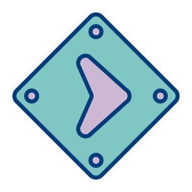 Harita işaretleyici simgesi, vektör illüstrasyonu