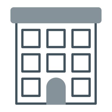 ev vektör simgesi. Beyaz arkaplanda izole edilmiş basit vektör illüstrasyonu.