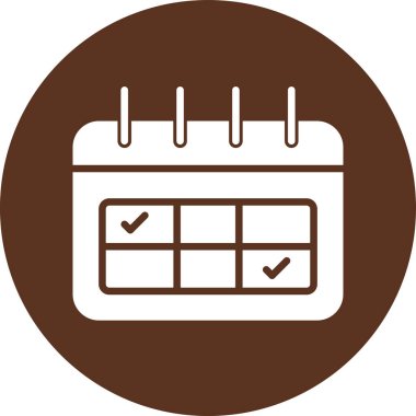 Takvim tarihi simgesi vektör illüstrasyon tasarımı