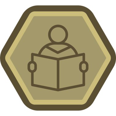 Kitap. Web simgesi basit illüstrasyon