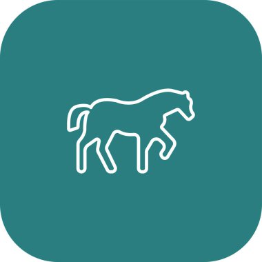 Mavi arkaplanda at simgesi