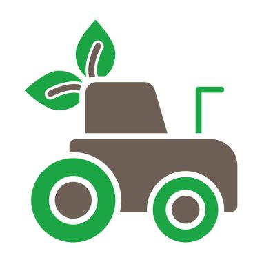 Çevre dostu taşıma simgesi, vektör illüstrasyonu