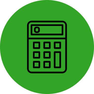 hesap makinesi simgesi, vektör illüstrasyonu