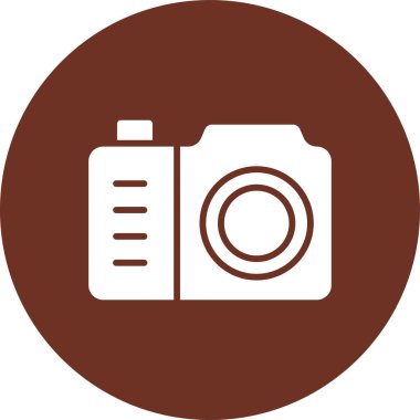 Kamera. Web simgesi basit illüstrasyon