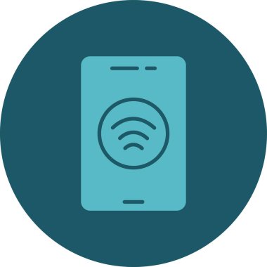 wifi vektör çember simgesi tasarımı