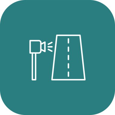 Yol simgesi, vektör illüstrasyonu