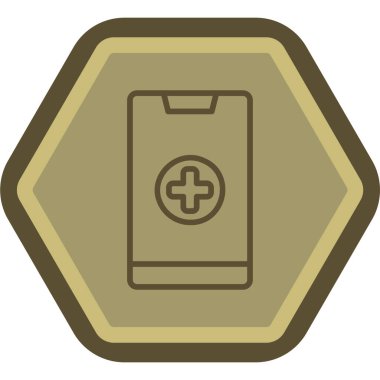 Tıbbi bir simgenin vektör illüstrasyonu