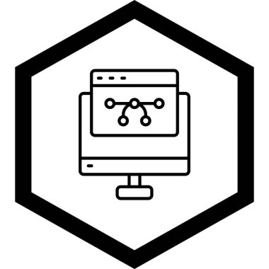 seo modern simgesinin vektör illüstrasyonu