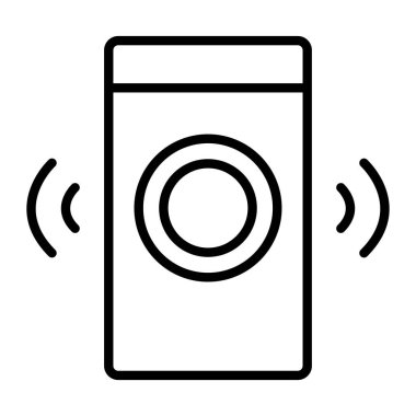 Ses hoparlör simgesi, anahat stili