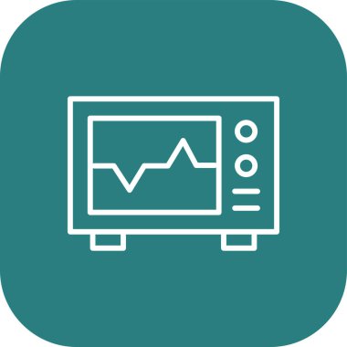 güzel veri analizi vektör çizgisi simgesi