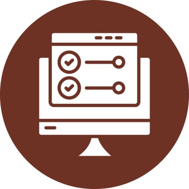 tarayıcı simgesi vektör illüstrasyonu