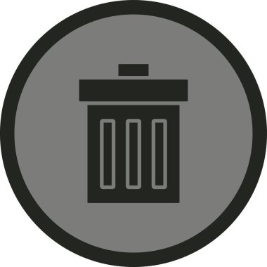 Çöp kutusu vektör illüstrasyonuName