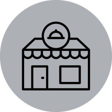 vektör mağaza simgesi çizimi