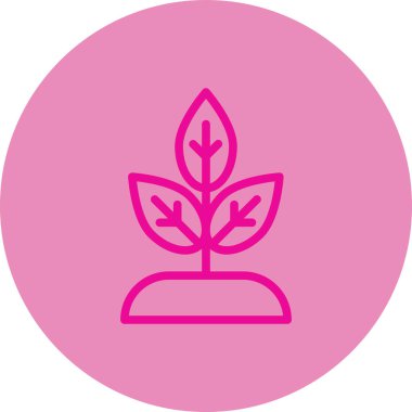 Ağaç simgesinin vektör illüstrasyonu