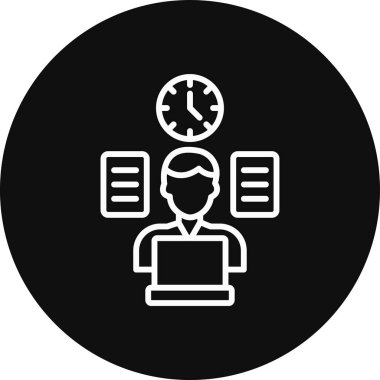 Yönetici vektör simgesi modern basit illüstrasyon