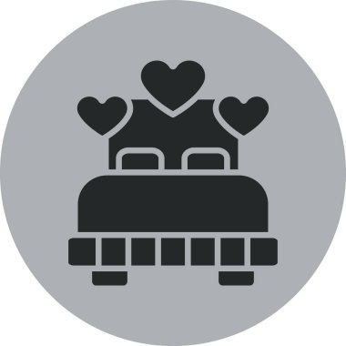 kalp vektör simgesi modern basit tasarım