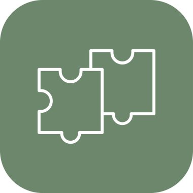 Bulmaca simgesi vektör çizimi