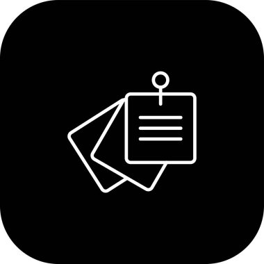 belge simgesi, vektör çizimi