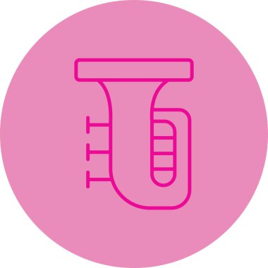 Bir b eksikliği simgesinin vektör çizimi