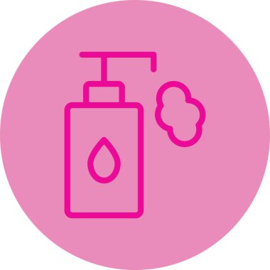 Bir şişe sıvı sabunun vektör çizimi