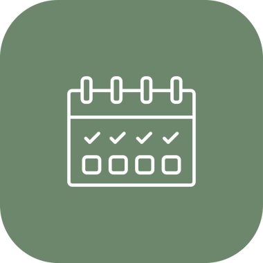 Takvim simgesi soyut arkaplanda izole edildi