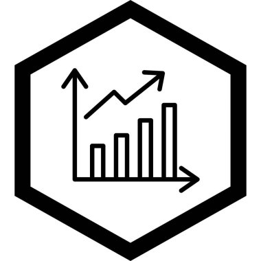 grafik ikonu vektör illüstrasyonu