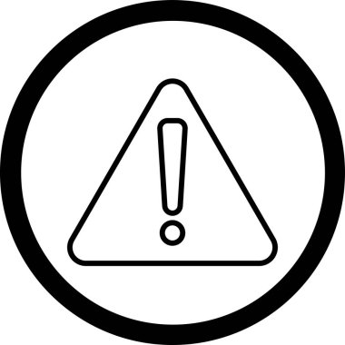 Ünlem işareti simgesi vektör çizim