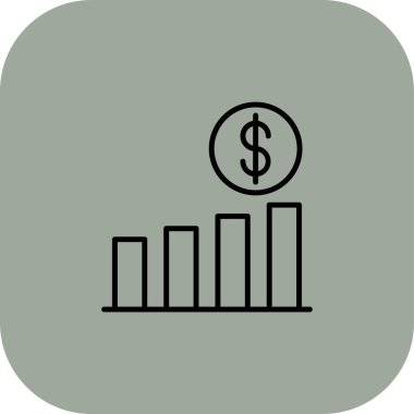 Projeniz için vektör dolar simgesi