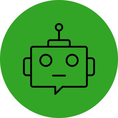 Robot simgesi, vektör çizimi