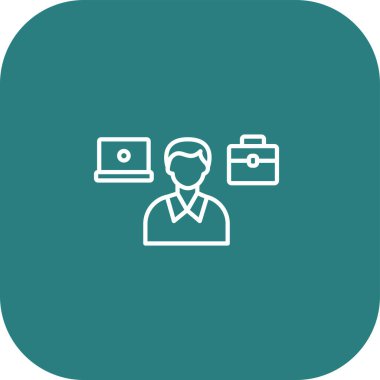 ID kart simgesi vektör illüstrasyonu