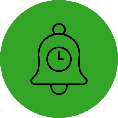 çan düz simge vektör çizim