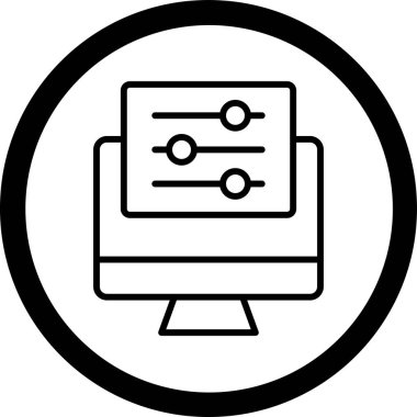 seo modern simgesinin vektör illüstrasyonu