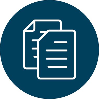 Belge simgesinin vektör illüstrasyonu