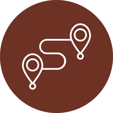 harita konum vektörü simgesi modern basit tasarım