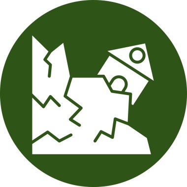 Bozuk bir yapbozun vektör simgesi