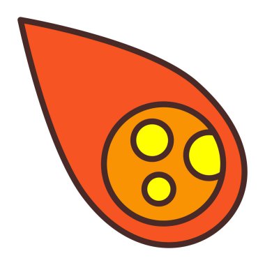 meyve ikonu vektör illüstrasyonu