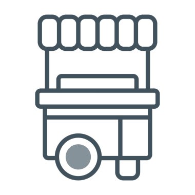 Gıda simgesinin vektör illüstrasyonu