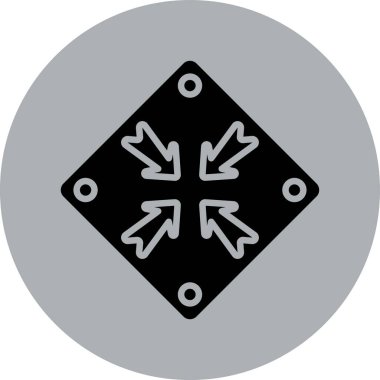 Modern b 'nin vektör illüstrasyonu yol simgesinden yoksun