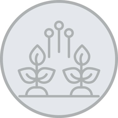 Yapraklı ağacın vektör simgesi