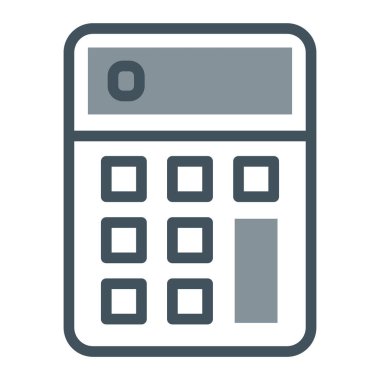 Hesap makinesi hesap makinesi hesap simgesi ile doldurulmuş dış hat biçimi