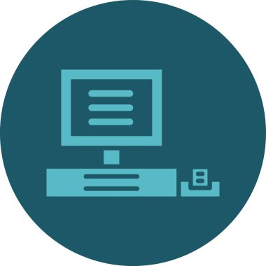 vektör lcd simgesi illüstrasyonu