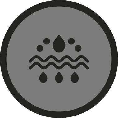 su damlası ikon vektör illüstrasyonu