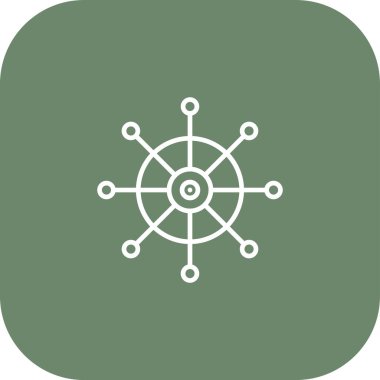 pusula simgesi, vektör illüstrasyonu