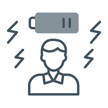 Sert kapaklı bir adamın vektör düz simgesi